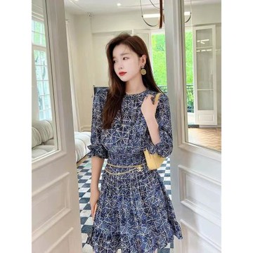 純元MJ家2025春季新款法式小眾設計感短裙高級星空連衣裙女