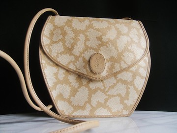 輝煌年代 OLD ERA _早期少見法國製二手古董包YSL肩背包