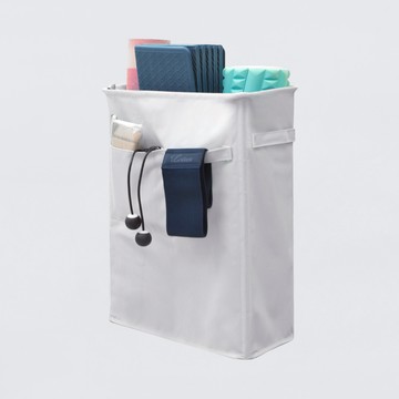 【LOTUS】防潑水瑜珈墊收納筐 運動用品收納籃 縫隙收納箱 迷你健身房 厚磅牛津布