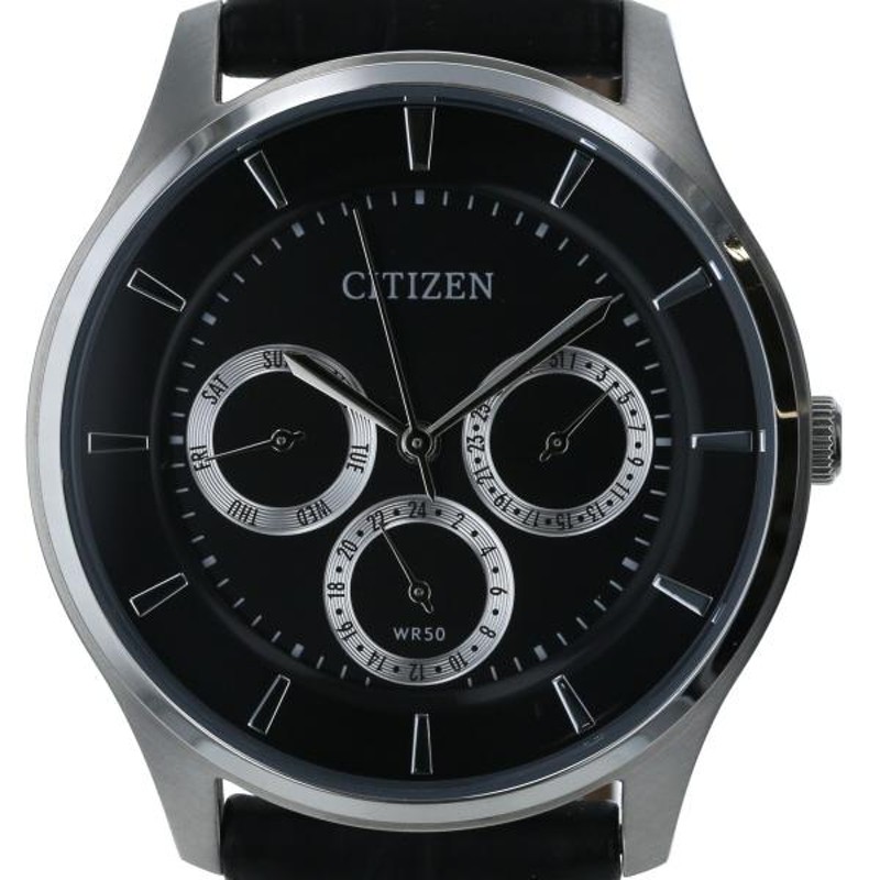 シチズン CITIZEN クロノグラフ 6329-S097886 クオーツ ブラック 文字 