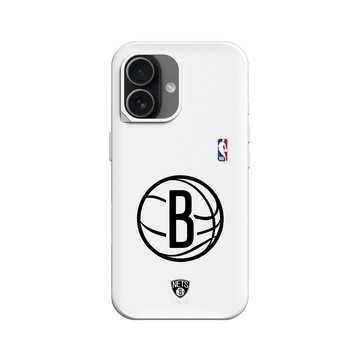 iPhone 17 SolidX 白 - NBA - B&W-布魯克林籃網 Brooklyn Nets B&W - Light