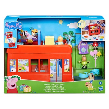 Hasbro 孩之寶 Peppa Pig 粉紅豬小妹  2合1派對巴士  1組