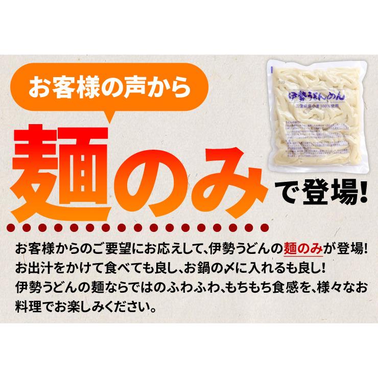 手打ち式伊勢うどん麺だけタイプ１０食入 つゆ無(簡易パッケージうどん） 送料無料 本場伊勢よりお届け 通販 伊勢うどん