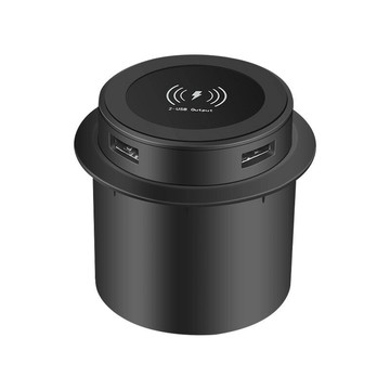 3合1多功能隱藏USB床頭柜沙發扶手桌面辦公家具嵌入式無線充電器【北歐家居生活】