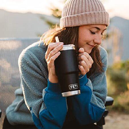 YETI Rambler 25 oz Straw Mug, Vacuum Insulated, Stainless Steel, Black並行輸入品