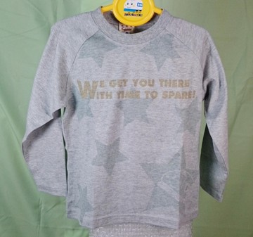 【震撼精品百貨】Shin Kan Sen 新幹線~長袖_灰_星星