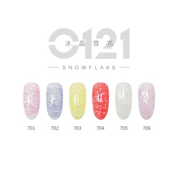 0121甲油凝膠 8ml-冰晶雪花