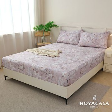 HOYACASA 100%天絲枕套床包三件組(單人/雙人/加大)-多款任選