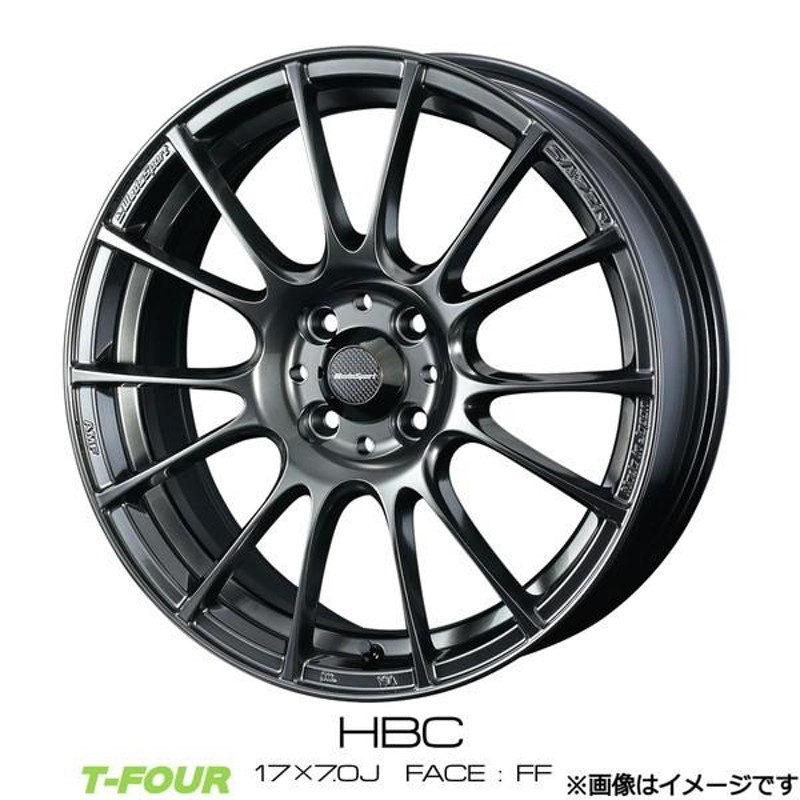 ウェッズ スポーツ SA-72R アルミホイール4本 1台分(17×7j 4-100