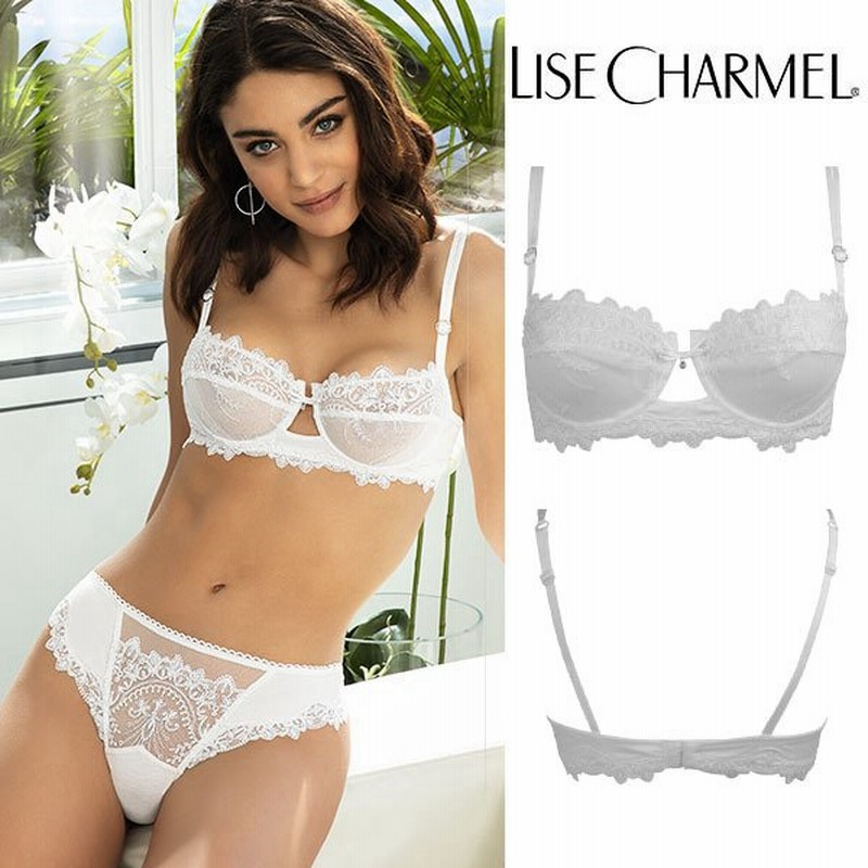 リズシャルメル LISE CHARMEL パッドなし3/4ブラ(Bカップ,Cカップ 