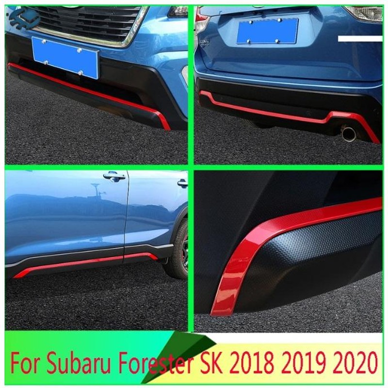 スバル フォレスター 2019-2021 ABS レッド 赤 バンパー リア
