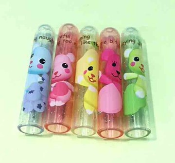 【震撼精品百貨】PostPet MOMO熊 MOMO熊鉛筆筆蓋五入-彩色#86473 震撼日式精品百貨