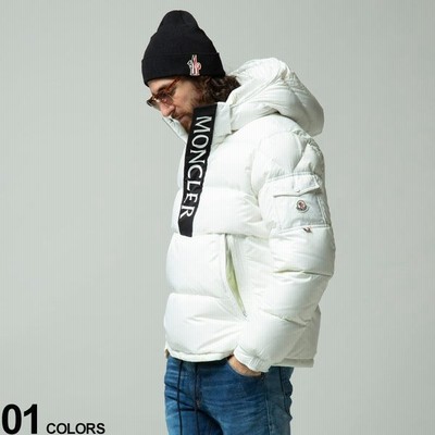 モンクレール メンズ MONCLER ロゴプリント フード アノラック ダウン モンクレール メンズ MONCLER ロゴプリント フード アノラック ダウン