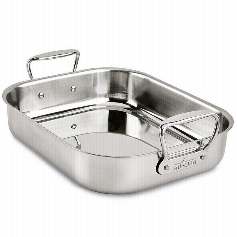 ロースターパン オールクラッド ステンレス ロック付 約28×35cm All  