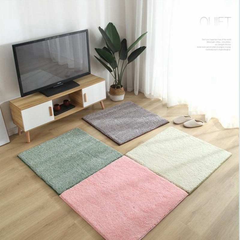 5色ラグ 洗えるマット ラグマット洗えるラグ シャギーラグ カーペット 畳 グレー 北欧2枚入100 100cmグリーンセンターラグおしゃれ じゅうたん リビングラグらぐ 通販 Lineポイント最大0 5 Get Lineショッピング