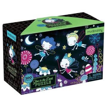 mudpuppy 夜光拼圖  精靈們  100片  1組