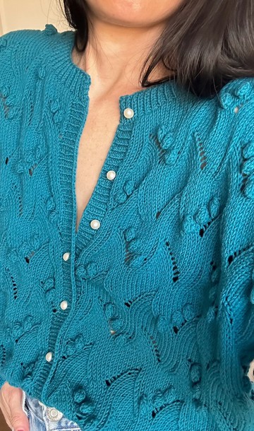 薄款針織衫 綠色毛衣 女款針織外套