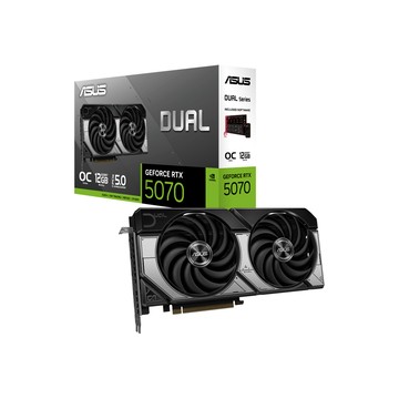 ASUS DUAL-RTX5070-O12G 顯示卡+華碩 MAX GAMING LC 360 ARGB LCD BK 水冷