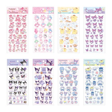 三麗鷗透明裝飾貼-4 Size【九乘九購物網】