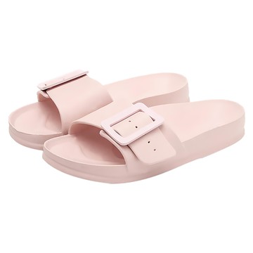 bebehome 大排扣軟底防臭防滑耐磨拖鞋 EVA材質  粉色  410mm