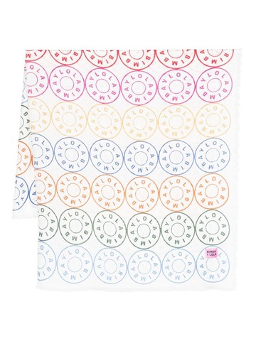 Bimba y Lola - logo-print modal scarf - women - Modal - One Size - White