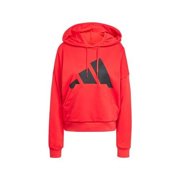 Adidas W BL FT HD 女款 紅色 運動 休閒 訓練 連帽 帽T 上衣 長袖 JN1849