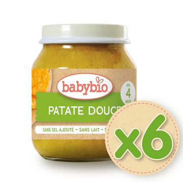 【法國Babybio】生機甜薯泥130gX6