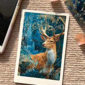森林鹿・溫柔的力量 磁吸小畫
