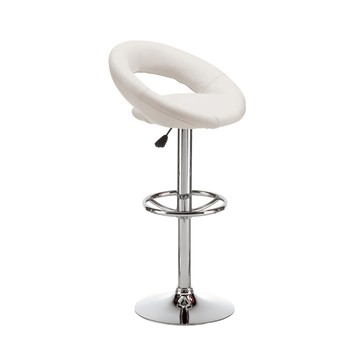 直人木業-ANGUS白色升降吧椅