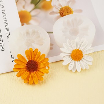 洛陽牡丹 大鄒菊矽膠模具手工DIY飾品手機殼貼片工具粘土滴膠模具裝飾工具