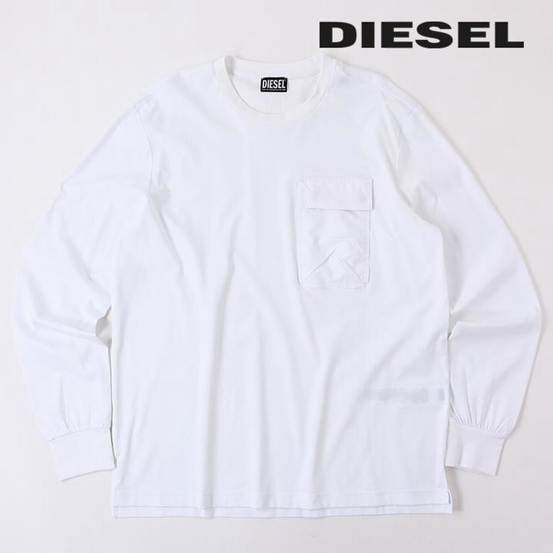 ディーゼル DIESEL 長袖Tシャツ カットソー メンズ 胸ポケット