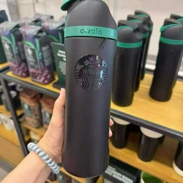 ⭐限時下殺🔥星巴克Owala聯名限定款 304不鏽鋼大容量雙飲吸管杯 保冷隨行杯 運動水壺 手提水杯 外出便攜水杯