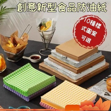 全店免運🎁食品吸油紙 隔油紙 卡通烘焙墊紙 淋膜防油紙 食物墊紙 小喫墊盤紙 蛋糕油紙 烘焙包裝紙 小喫墊 方形防油墊