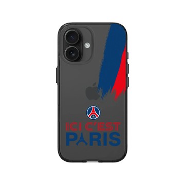 iPhone 16 Clear (相機按鈕) 酷墨灰 - PSG - Ici c'est Paris