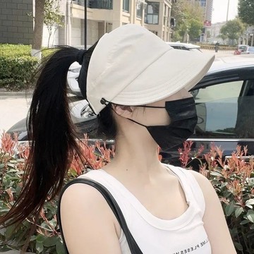 💖趙露思同款 遮陽防曬帽 透氣空頂帽 遮臉戶外帽 空頂棒球帽 空頂帽 防曬帽女 遮陽帽女 加大帽簷 防紫外線