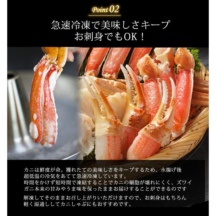 かに カニ 蟹 ズワイガニ カット済み 生 ズワイガニ 700g(総重量1kg)ｘ2セット 送料無料 お歳暮 御歳暮 冬ギフト ずわいがに ずわい蟹 お取り寄せ