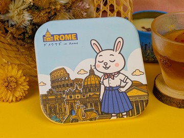 陶瓷杯墊【廢兔 in Rome】