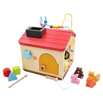 Ed.Inter 森林裡的小房子 益智互動玩具 嚴格玩具安全標準認證  1組