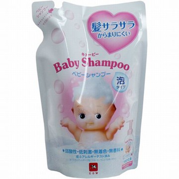 牛乳石鹸 QP嬰兒泡沫洗髮精 補充包 300mL