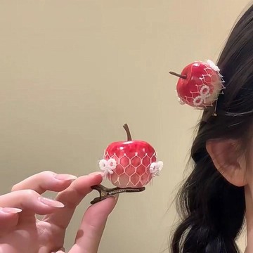 臺灣出貨 娃用配件 娃娃髮夾 娃娃配飾 仿真糖霜點點搞怪珍珠蝴蝶結水果髮夾 趣味可愛創意側邊劉海夾髮卡 娃娃配飾