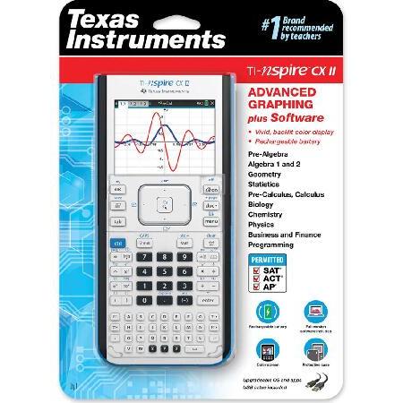 Texas Instruments (テキサス インスツルメンツ) TI-Nspire CX II カラーグラフ電卓 学生用ソフトウェア付き (PC Mac) (日本語ではない場合があります)