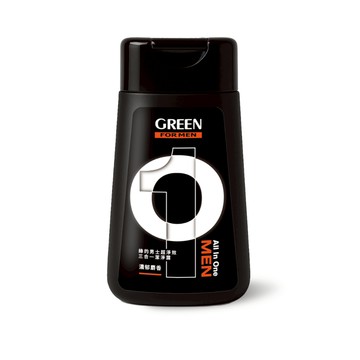 ★新品上市★綠的 GREEN MEN男士超淨效三合一潔淨露 200ML 濃郁麝香 男性沐浴乳 洗髮精 洗面乳隨身瓶
