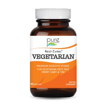 Pure Essence Labs Real-Zymes VEGETARIAN 90 Vegi- Caps