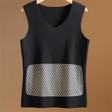 發熱衣內衣-德絨背心無痕貼片男衛生衣4色74ih2