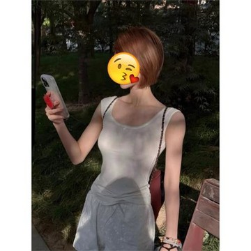 BM風 趙露思明星同款短袖白色蕾絲蝴蝶結T恤女夏bm修身內搭上衣