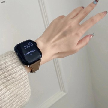 《下殺》新色系 高質感錶帶 適用 apple watch8/7/6/SE 真皮錶帶 復古風 小蠻腰錶帶 40 41mm
