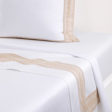 Yves Delorme Joyau Flat Sheet, Queen