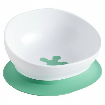 doddL 人體工學兒童學習餐具 碗有引力秒吸餐碗 適用年齡：6個月以上 200ml  湖水綠  1盒