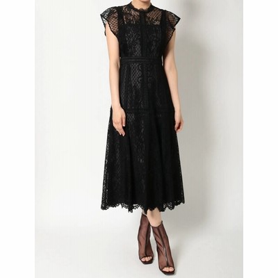 公式 Mercuryduo マーキュリーデュオ レースハイネックドレス 通販 Lineポイント最大get Lineショッピング