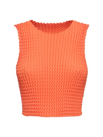Pleated Sleeveless Crop Top